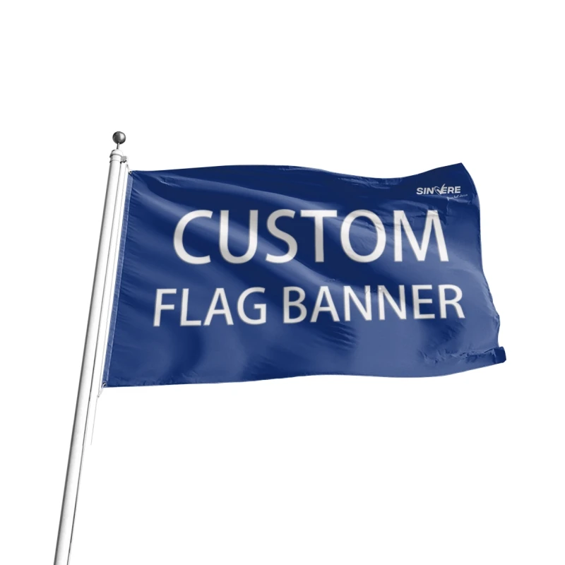 Polyester Flags Banners Print 3x5ft Business Advertising Flags with 90*150Cm For Custom Flag Outdoor