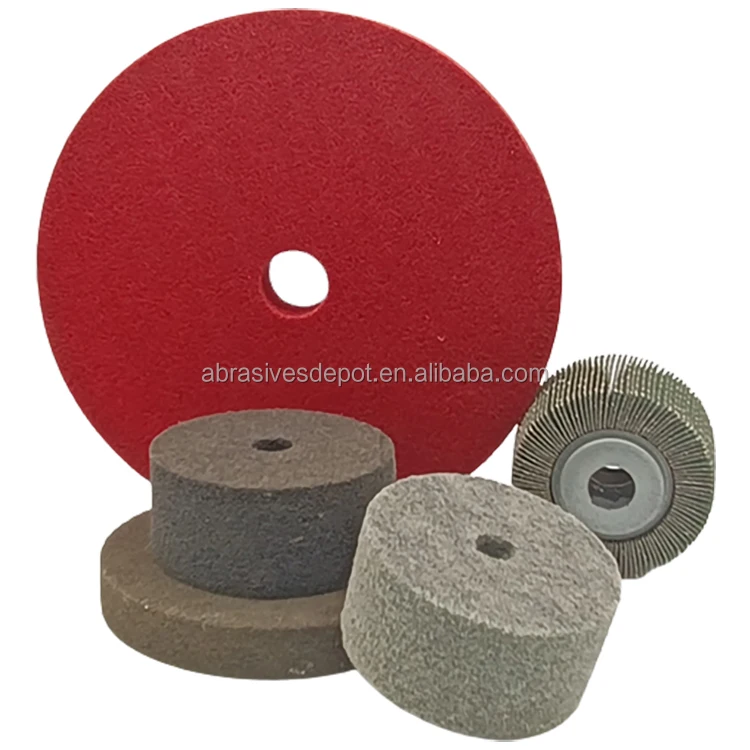 Moxi Centerless Grinding X 3000 Cerium Polishing Non-woven Stem-mounted Interleaf Flap Wheel