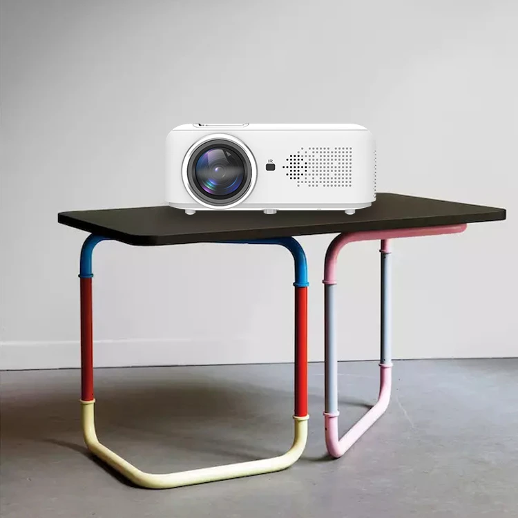 Lianjixing A8 Android Smart Mini Beamer Led Portable Projector Home for Smartphone Tablet Mobile Phone PC White Business