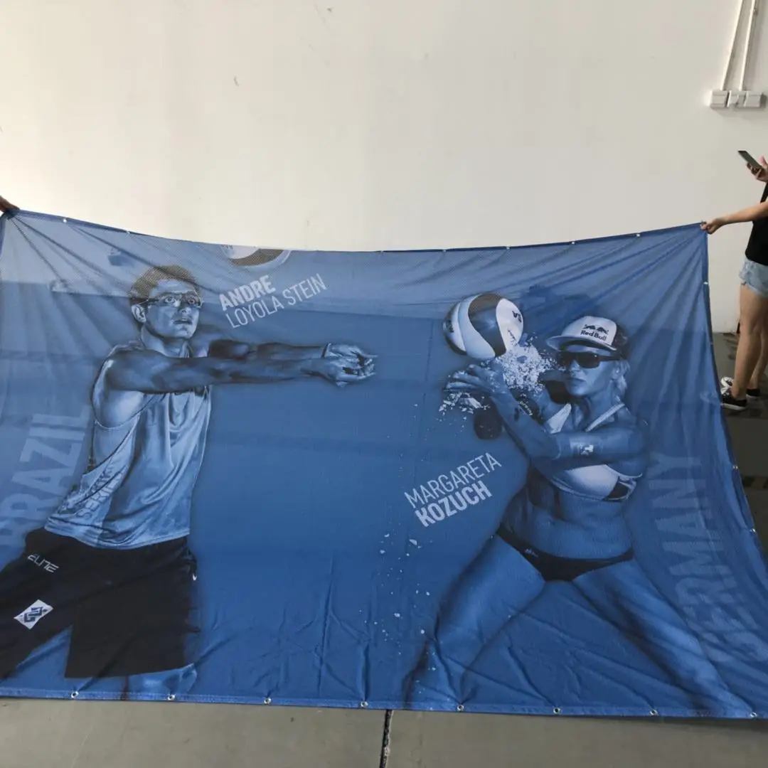 Hot Sale Break Away Hanging Vinyl Pvc Banner Printing Advertising Polyester Fence Mesh Banner