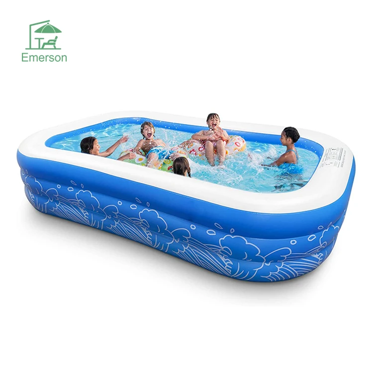 Heavy Duty Outdoor Patio Swimming Pool Family Blow Up Pool Inflatable Swimming Pool