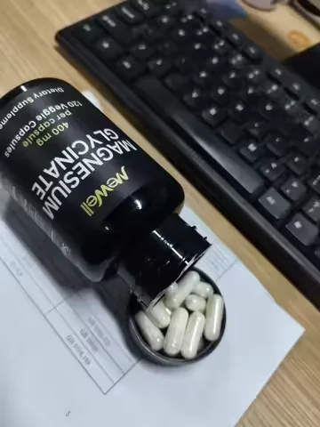 OEM 2024new product Magnesium Glycinate 400mg, 60mg Elemental Magnesium 120 capsules non-gmo