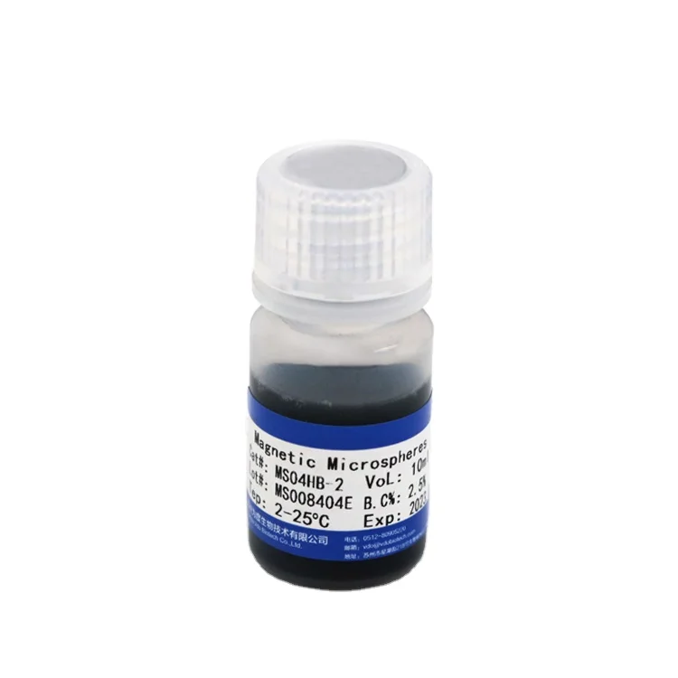 10ML High Speed Blood Genomic Magnetic Bead Magnetic Nano Microspheres