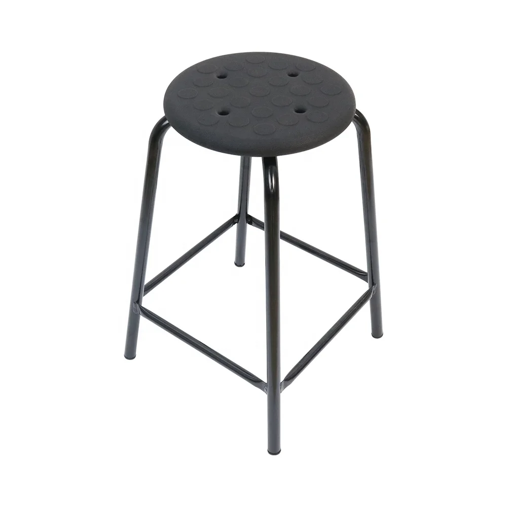 QXR Q-FWSPU55 height 55cm  Four-legged durable Injection molding ESD black antistatic conductive stools