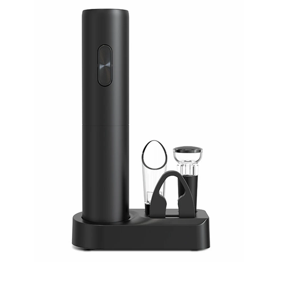 Custom logo Dry battery electric wine bottle opener gift set