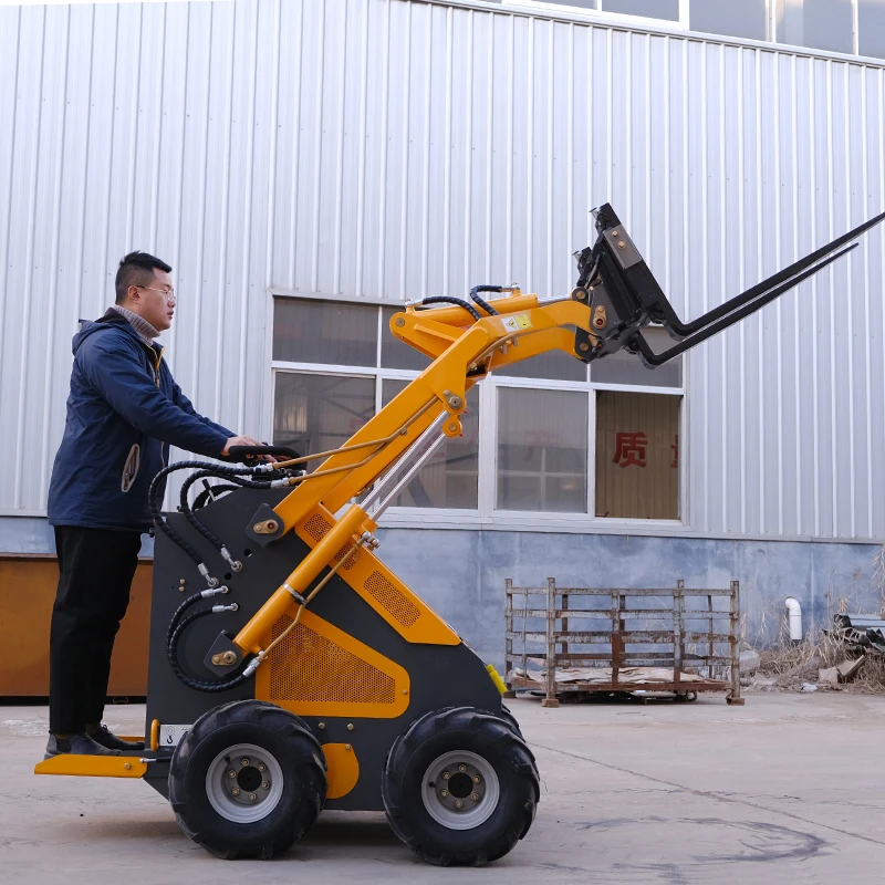 Euro 5 CE EPA Small Loader mini skid steer loader caterpillar 500kg 800kg skid steer track loader for sale