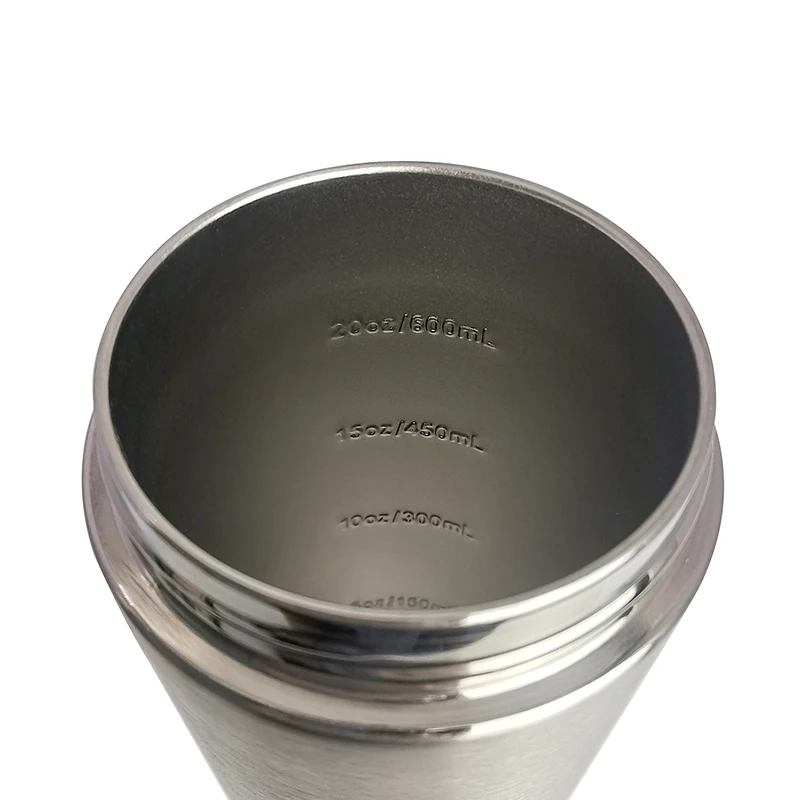 Gym Sports custom logo Stainless Steel workout Blender Protein Shaker Bottle Metal Custom Wholesale Protein Shaker cup