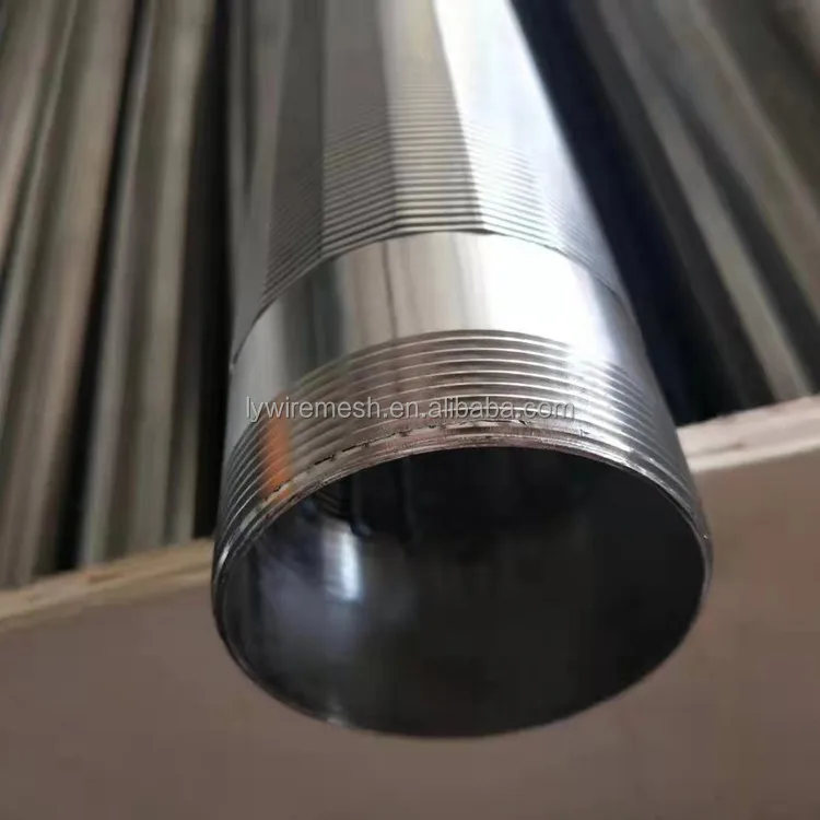 Round wedge screen OD830mm 0.15 0.2mm slotted wedge Johnson screen pipe