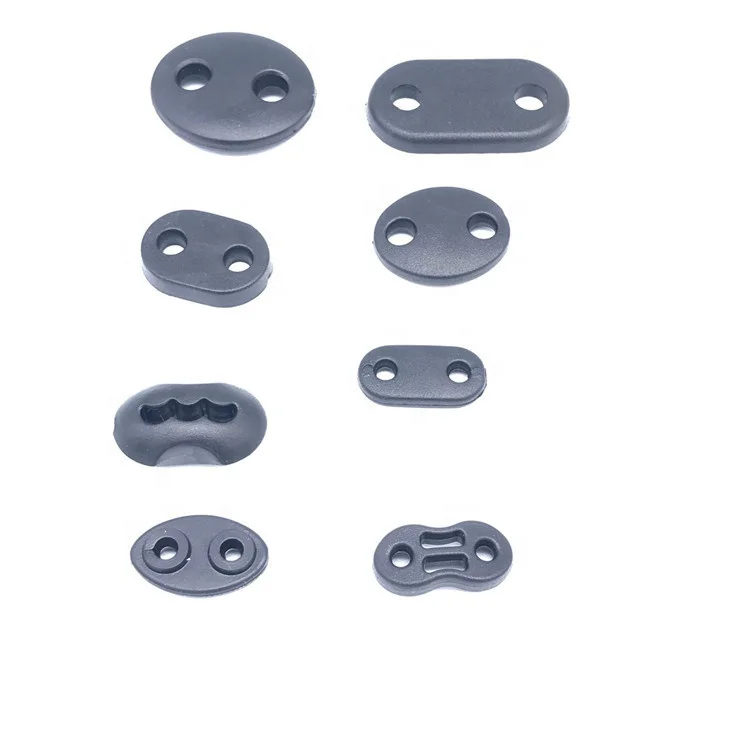 Plastic 2 Hole Flat Adjustable Stopper Cord Lock Ends Toggle For Paracord Sportswear Shoelace Garment Bag Parts