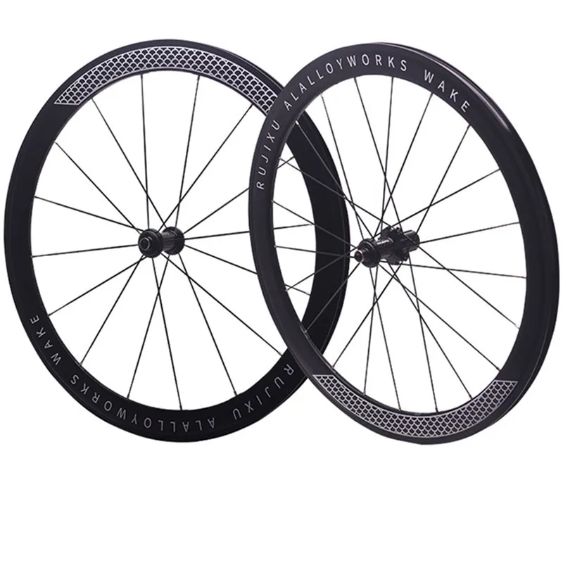700C 30/40/50mm Carbon Alloy Bike Wheels V Brake/Disc Brake Road Bicycle Wheelset with 30mm Depth Aluminum Clincher Rim Name
