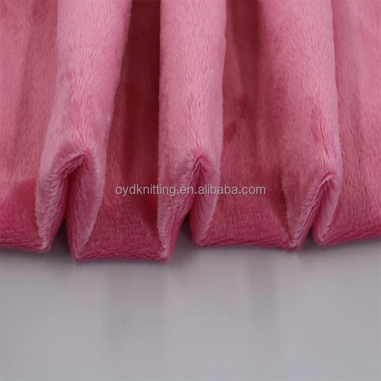 Customized Colors 1-2mm Pile Length Crystal Super Soft Plush Fabric Patchwork Textile Diy Sewing Fabric For Toys