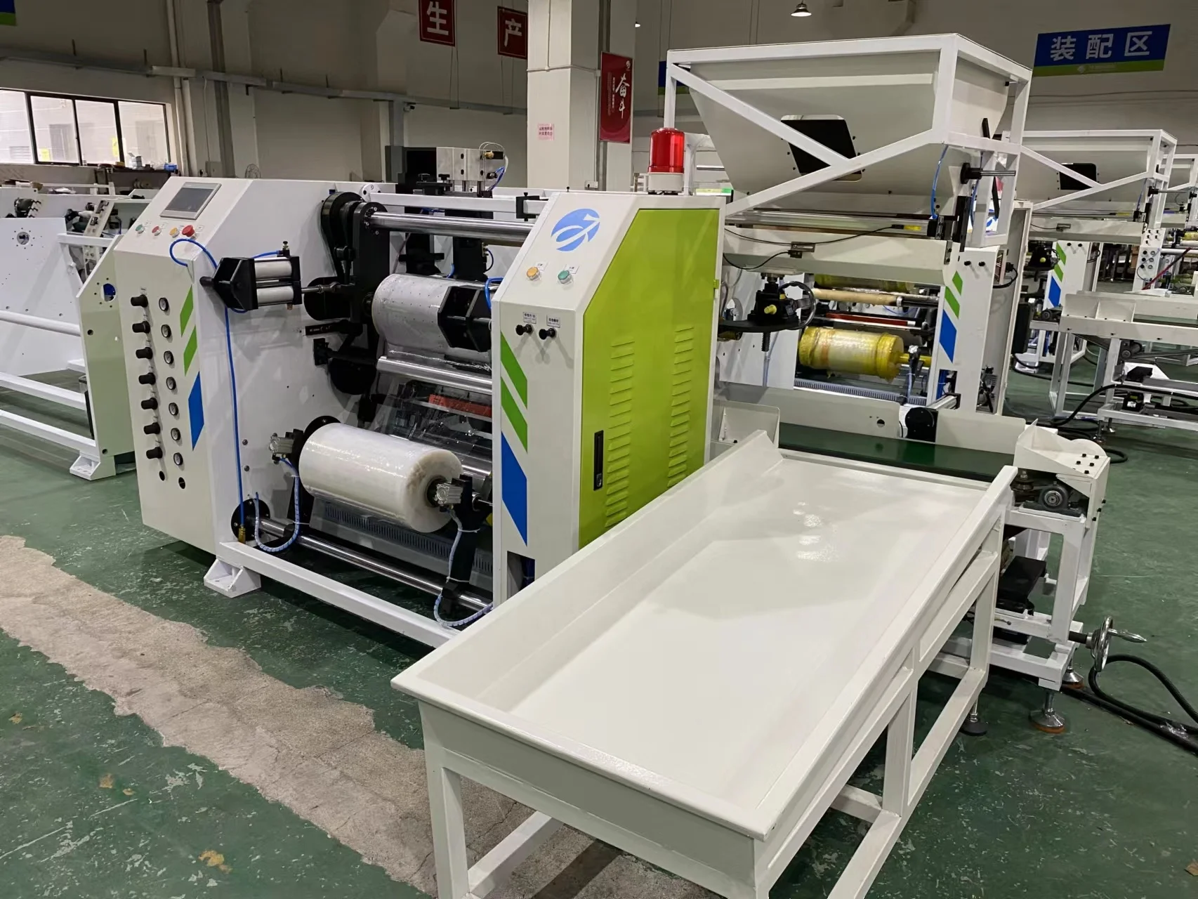 JX-500 Four shaft Automatic High Speed stretch Film Rewinding Machine lldpe pof pvc wire pvdc pva cling film rewinder machine