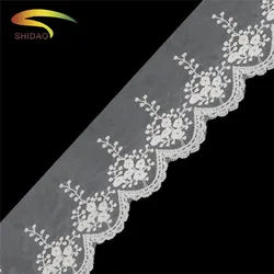 New French design wholesale ribbon mesh embroidery crochet lace trim for wedding dress accessories
