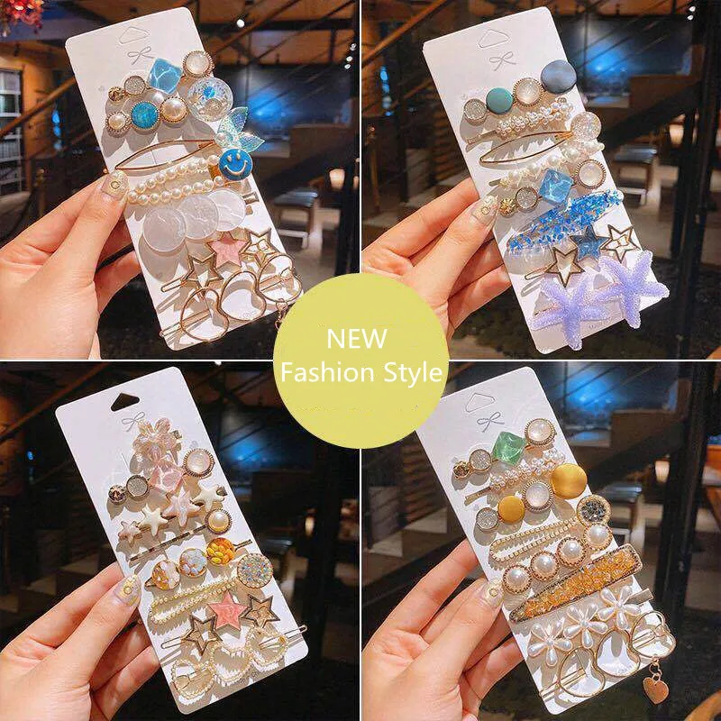 Wholesale Luxury Bow Crab Hair Clip Fashion Flower Acrylic Hair Claws Clips for Girls Women Pearls Barrettes Hair Accessories