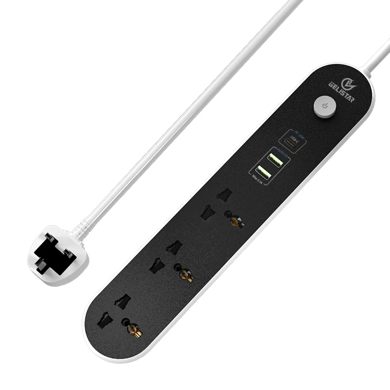 PD30W QC3.0 Кабель с разъемом типа C USB порты Разъем 2021New горячие продажи 3 способа универсальный сетевой фильтр удлинитель коппервире ЕС пляжное путешествия OEM