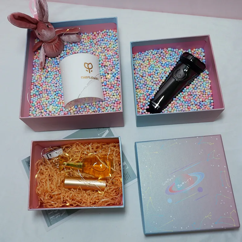 Hot Selling Pink Paper Box Custom Logo Wholesale Recycled Packaging Gift Box For Mug and Cosmetic