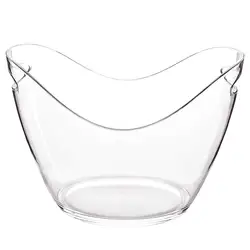 Factory Wholesale Party clear acrylic Plastic Ice Bucket