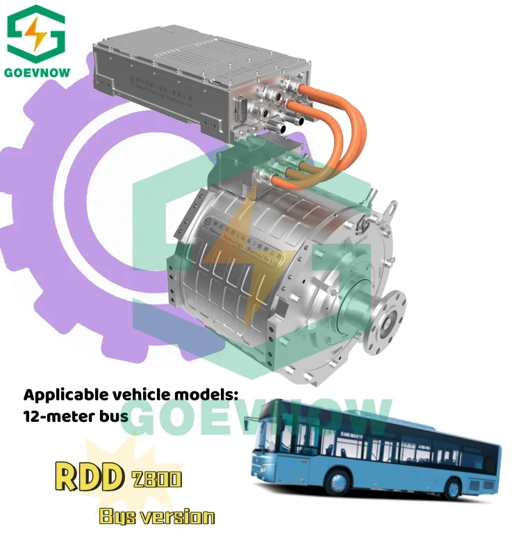 High efficiency synchronous motor for 16-18T truck RDD2800 BUS VERSION Electric bus motor complete kit EV drive system kit