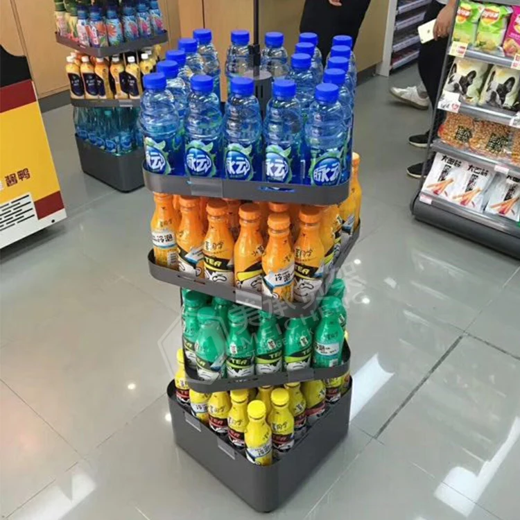 Meicheng Supermarket Retail Display Racks Promotional Display Round Product Display Stand