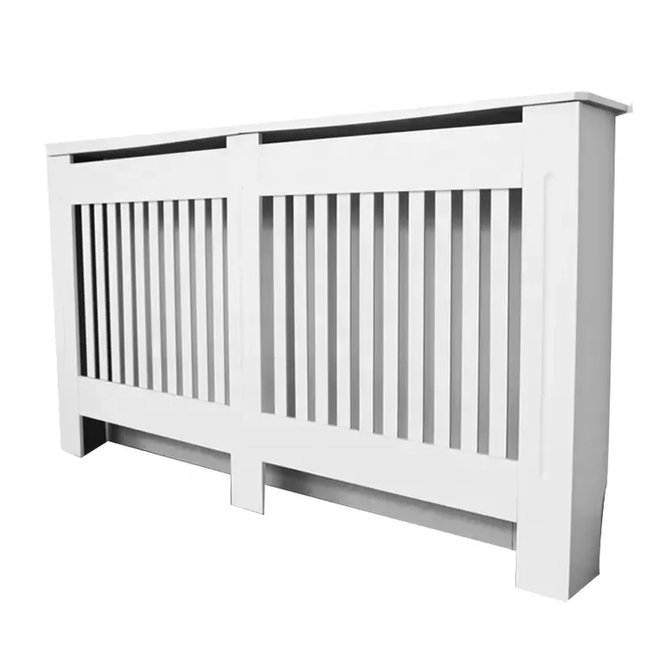 home radiator cover MDF can be customized vertical striped wood white log heat cover