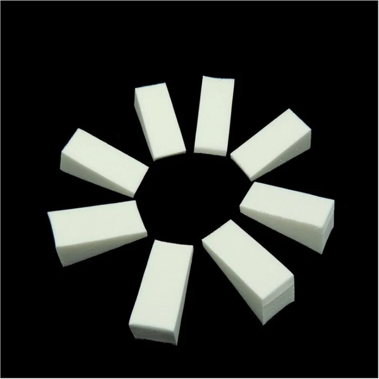 White latex sponge Foam cosmetic wedges Nail Art Soft Sponge Polish Transfer DIY Manicure Tool