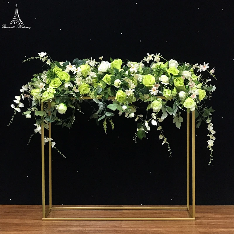 Modern 31 inches Tall Gold Color Metal Flower Stands Frame Wedding Floral Arrangement for Table Centerpiece Decoration