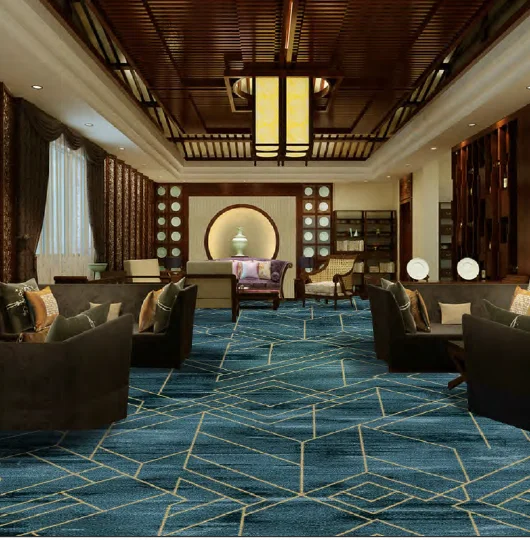 Commercial Flame Retardant Printed Carpe Hotel Nylon Printing Floor Carpet