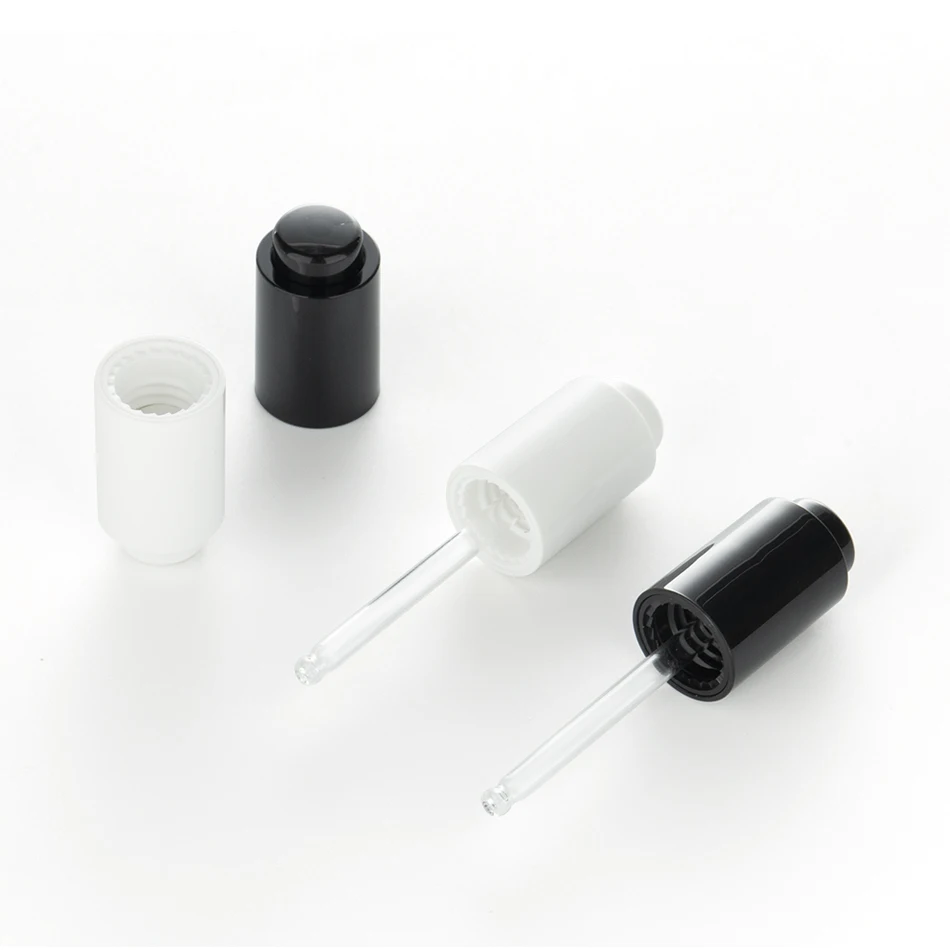 Rubber Dropper Cap With Pipette For Essential Oil Bottle 20/410
