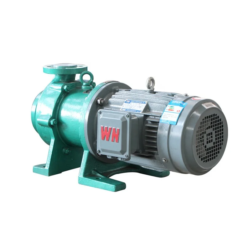 Lined plastic chemical brine infusion horizontal magnetic pump