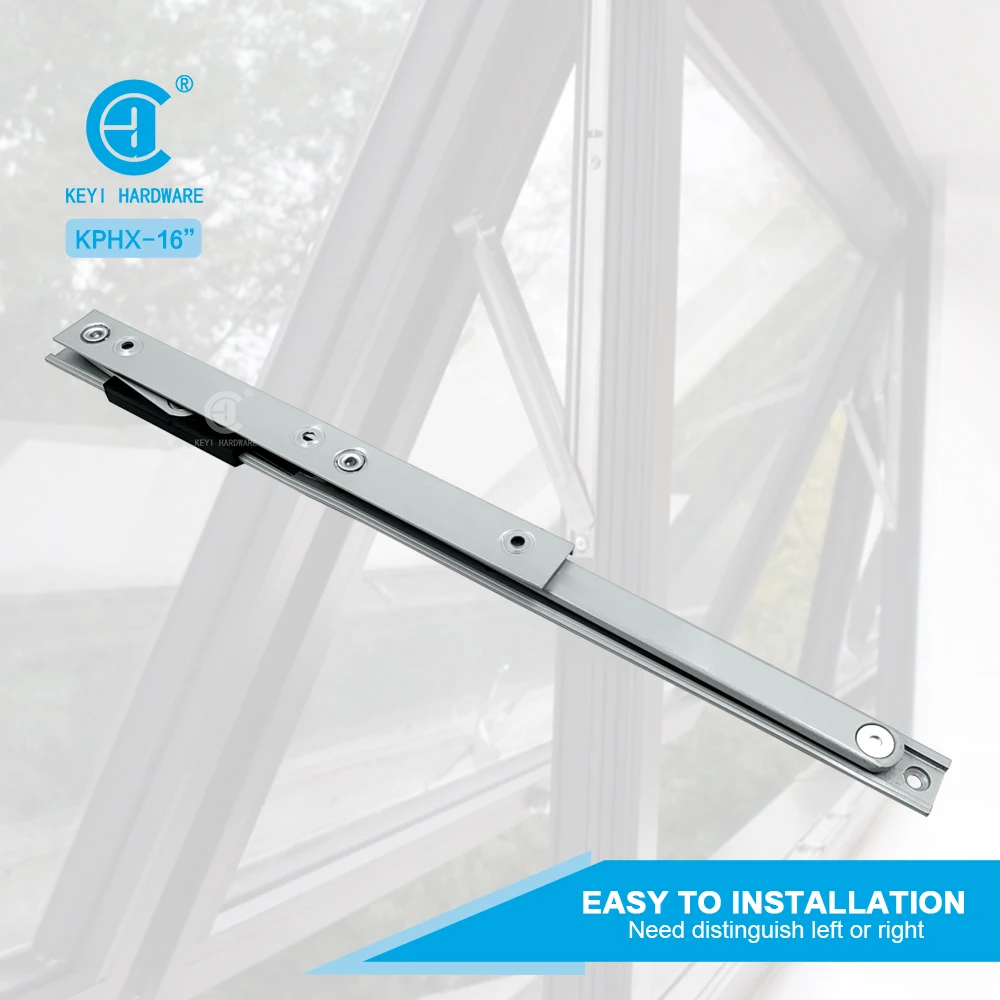 Accesorios para puerta y ventanas de aluminio Алюминиевый телескопический фрикционный рычаг для верхнего подвешенного оконного шарнира