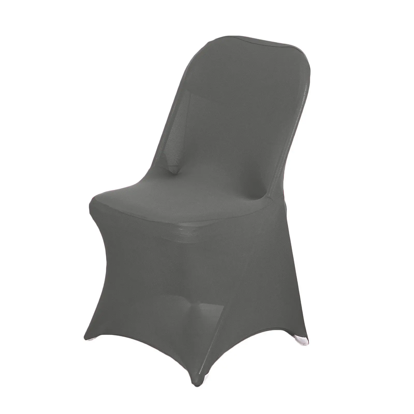 Spandex Folding Chair Covers Stretch Washable Fitted Chair Slipcovers Protector for Wedding Party -Gray