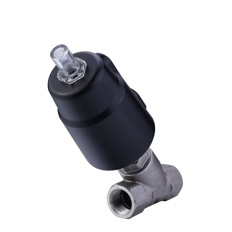 High Quality Food Grade Y Piston Pneumatic Angle Seat Valve 304/316/316L Single Acting Double Acting Angle Seat Valve