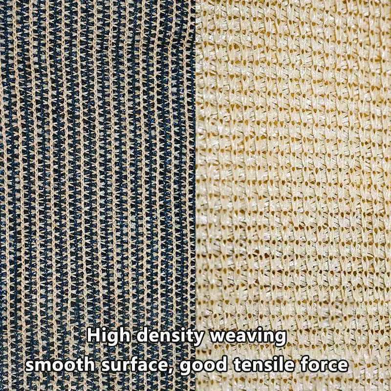 2024 New Design Rectangle HDPE Customized Size Waterproof Outdoor Sun Shades Sails Big Size Sunshade Sail Black Shading Net