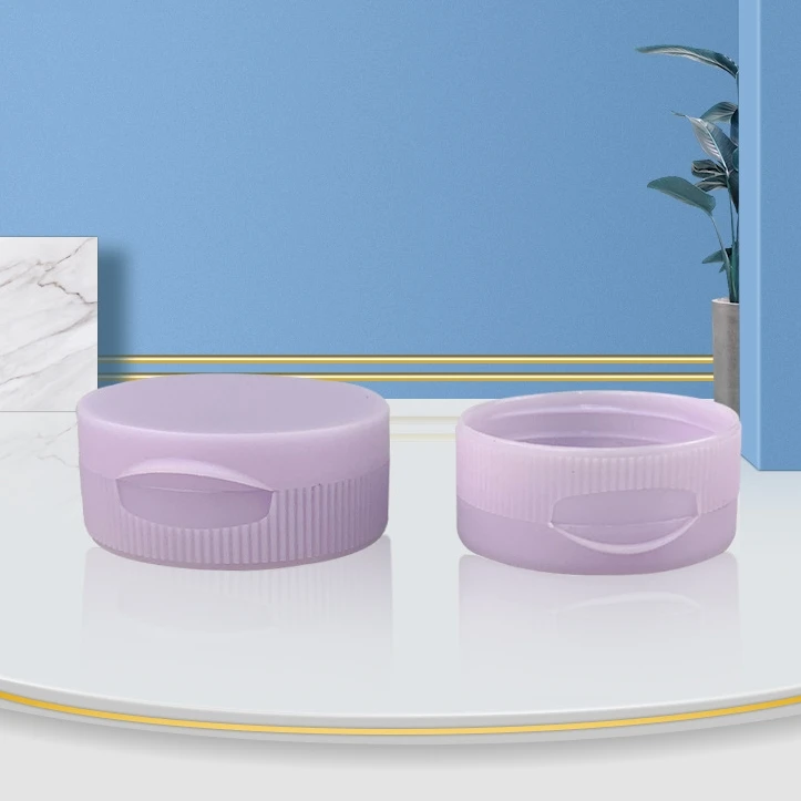 Professional Direct Supply 38mm Wired Flip Cap Matte Texture Shampoo and Body Wash Bottle Cap Plastic Flip Lid