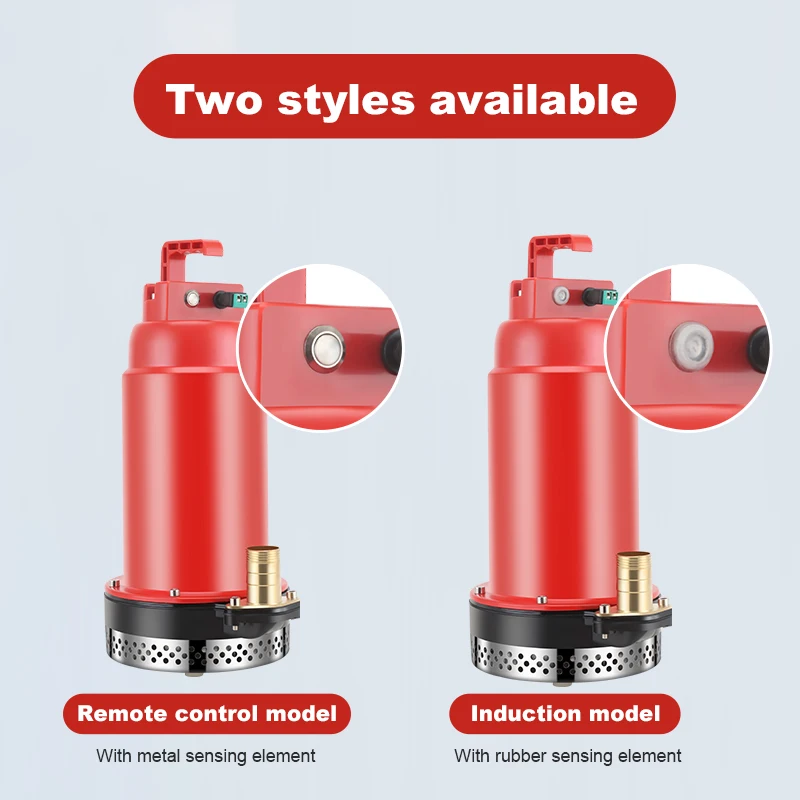 Lithium battery inductive charging submersible pump 12v 250W 0.33PH high lift large flow DC submersible pump