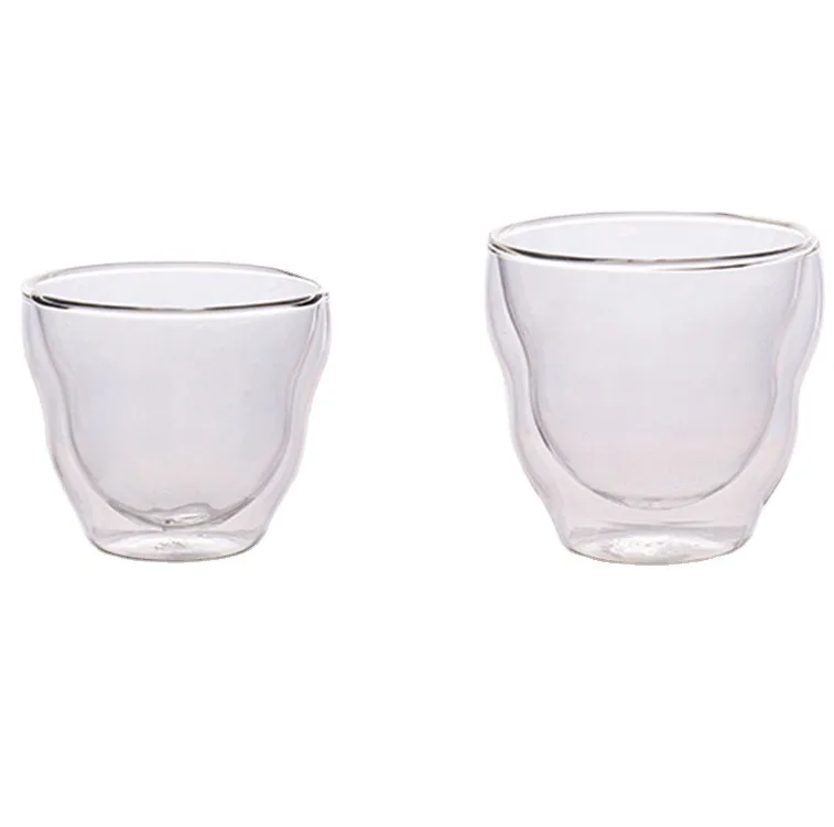 8oz Insulated Drinking Glasses Double wall layers style high borosilicate glass Espresso cup