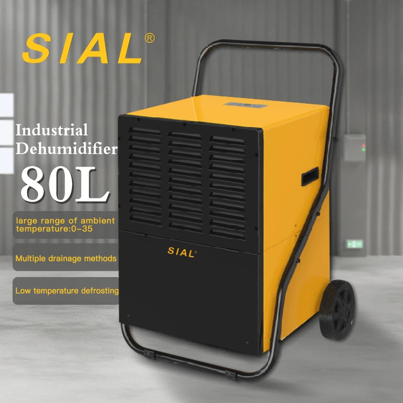 SIAL   Industrial Dehumidifier Commercial Eco-friendly  Dehumidifier Industrial Capacity 80L per day Wholesale 80L