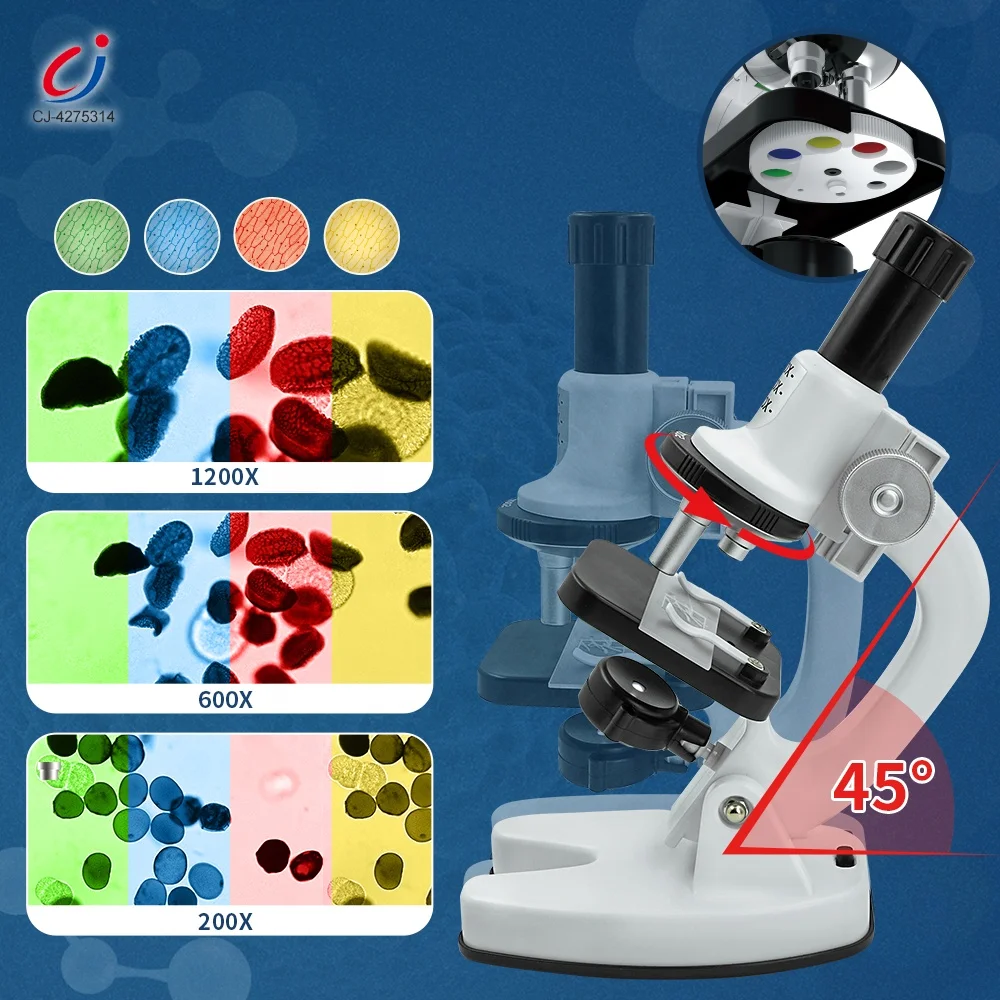Chengji portable teaching microscope science learning toy set kids educational magnification explore child microscope biology