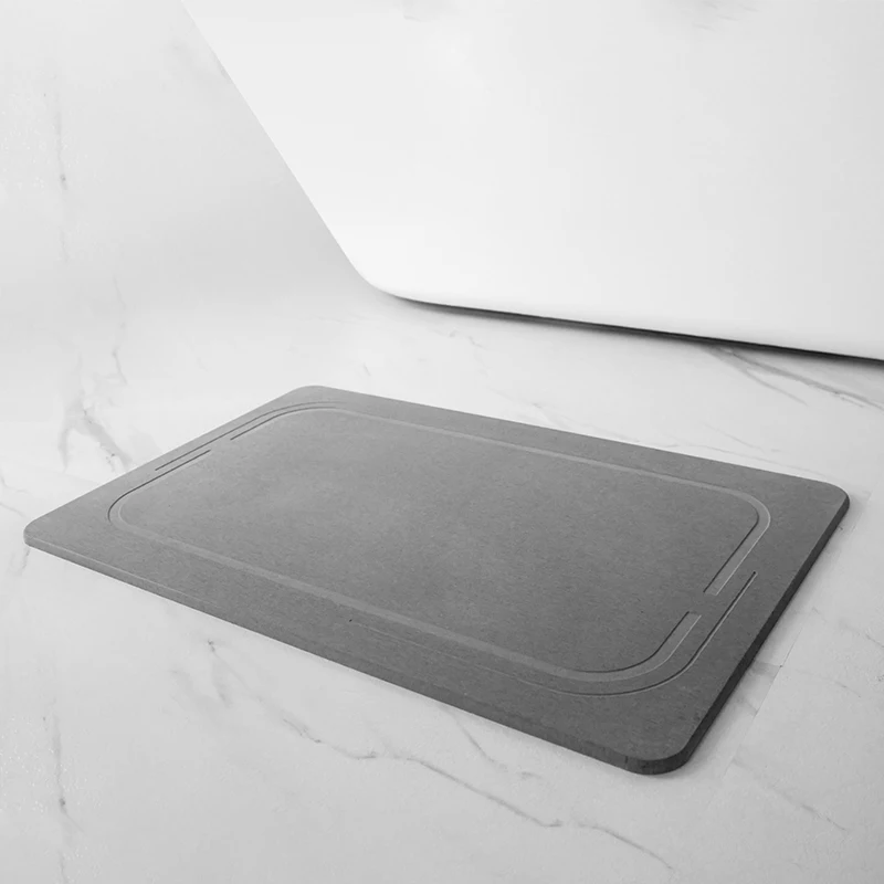 Wholesale Eco Friendly Diatomite Bath Mat Super Absorbent Diatomaceous Stone Earth Mat