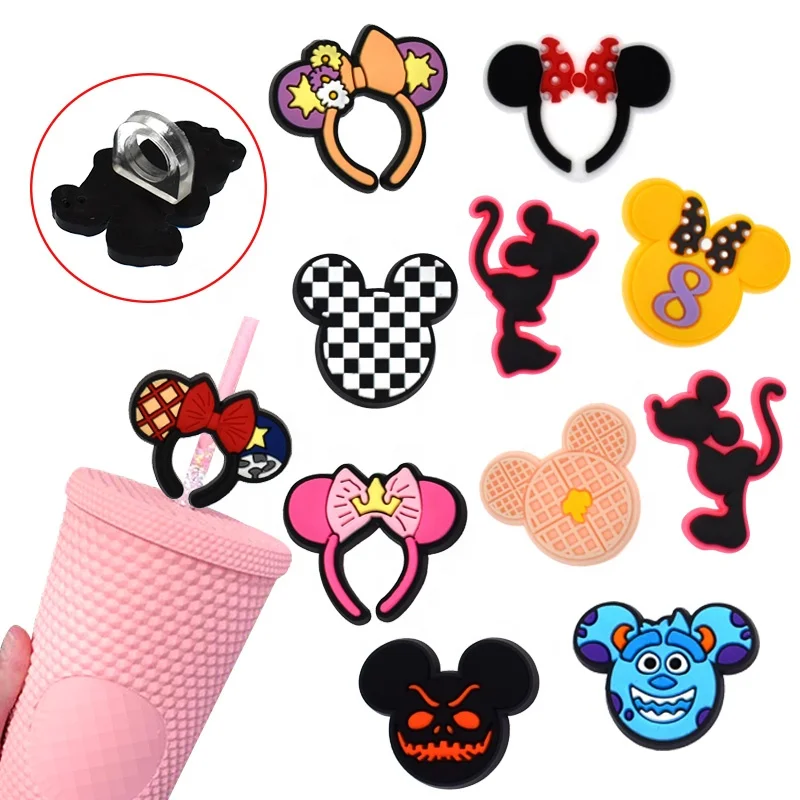 glass drink straw hat toppers cover accessories cute call duck pvc drink straw hat toppers cover accessories