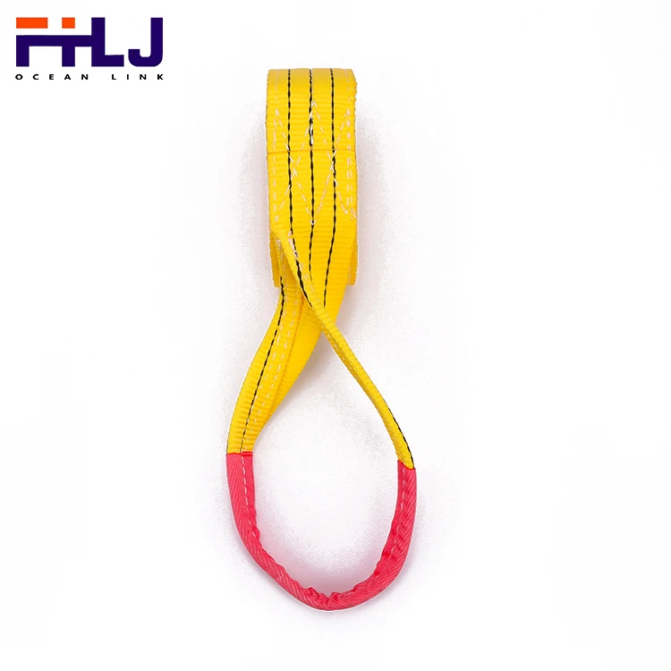 Wholesale 1 inch 1ton 100% Polyester Eye To Eye Flat Webbing Sling