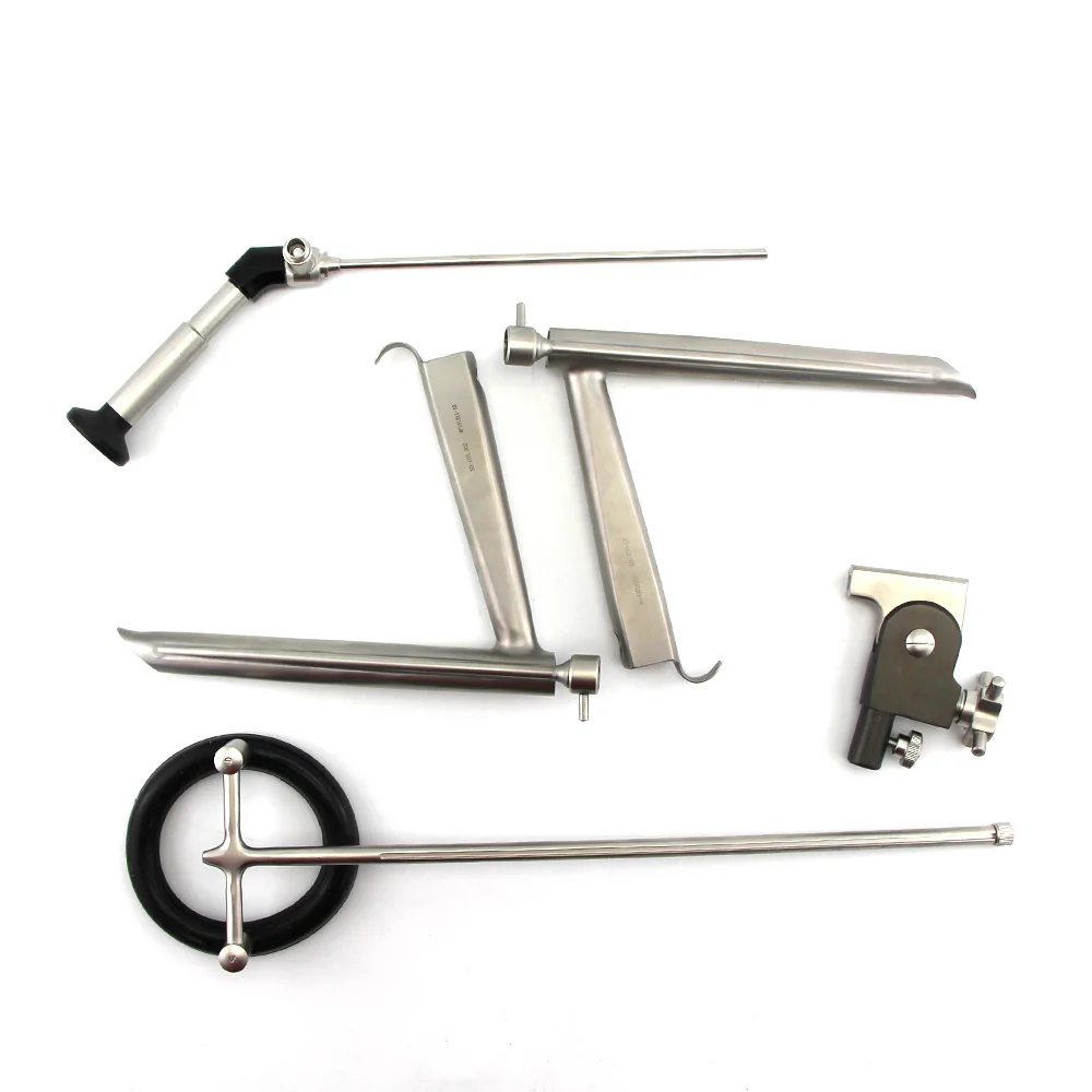 175mm Stainless Steel ENT Self-retaining Laryngoscope set