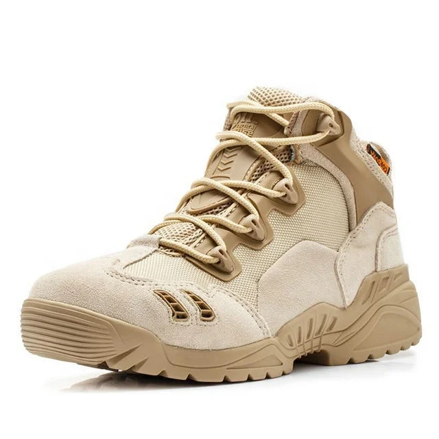 Мужские ботинки, армейские кожаные мужские уличные спортивные водонепроницаемые ботинки для скалолазания и охоты, военные тактические черные ботинки для мужчин