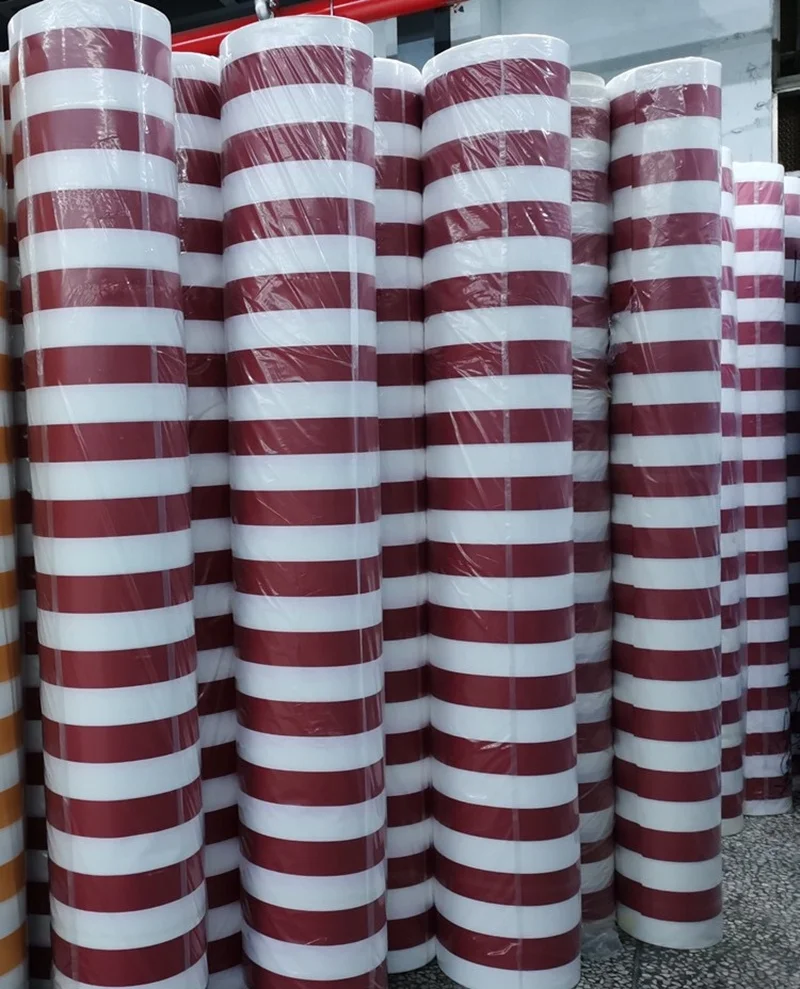 High color fastness good tearing strength acrylic polyester 450D yarn dye stripe oxford fabric for canopy awning beach umbrella