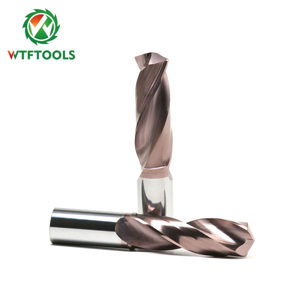 Сверла из карбида вольфрама WTFTOOLS 5 * D 10 мм для металла и стали без внутреннего отверстия охлаждающей жидкости