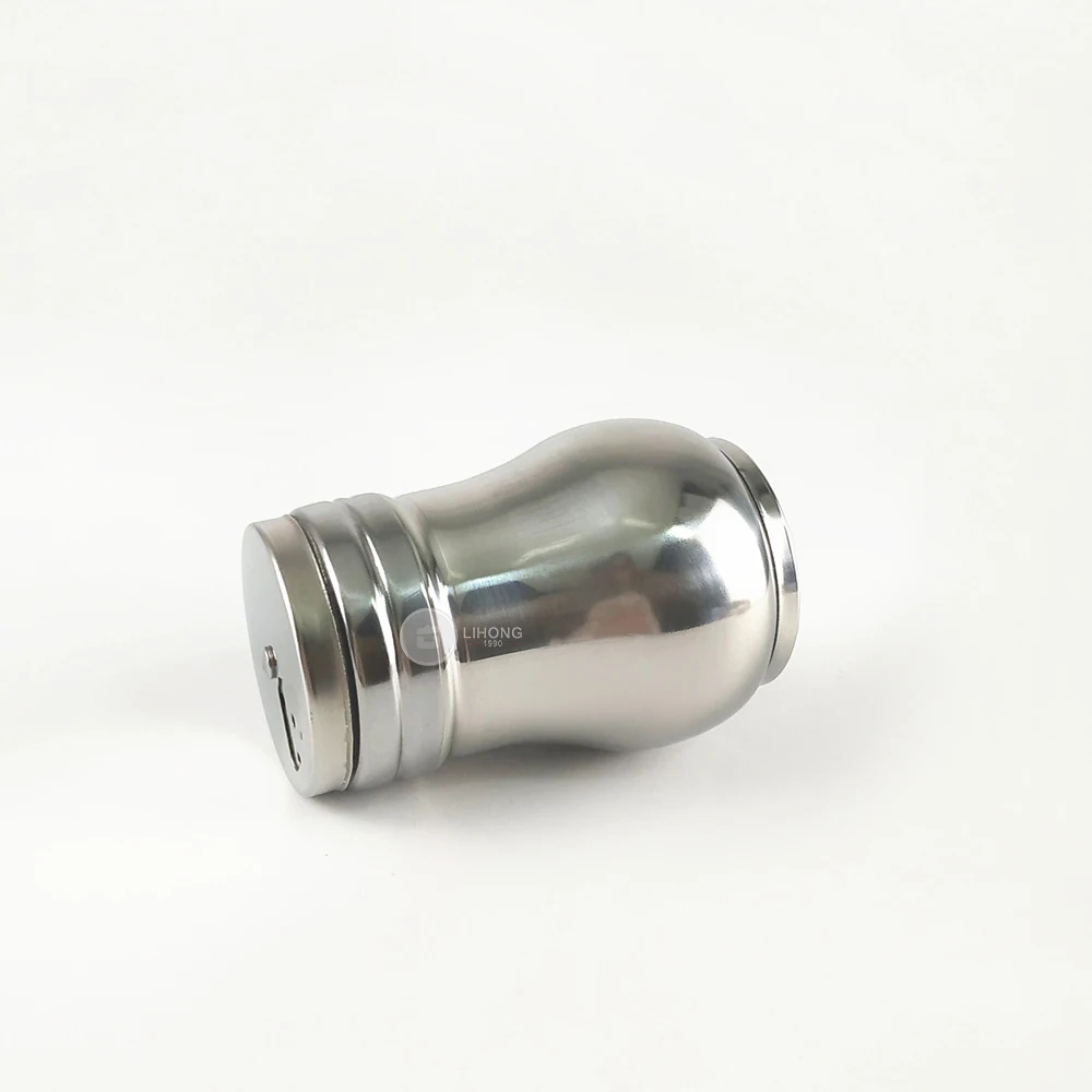 wholesale cheap 350ml stainless steel spice jars metal salt pepper shaker