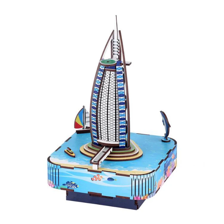 3D Wooden Puzzles Houses Kit Music Puzzles for Adults Teens Mechanical DIY Crafts for Kids Brain Teaser Puzzles Boys and Girls