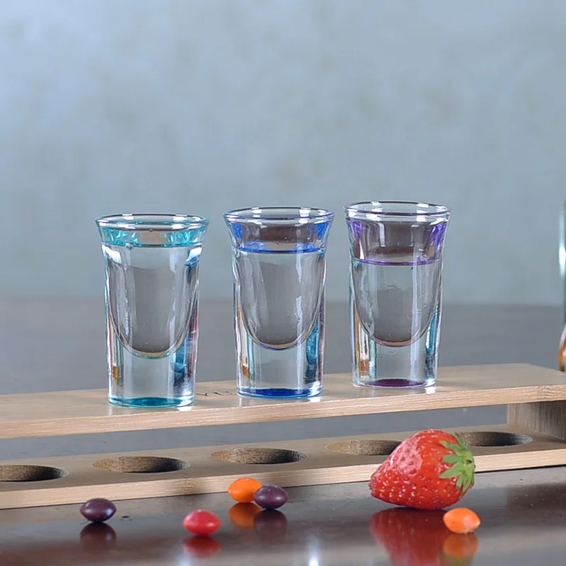 wholesale 1oz decal costom logo branding wine glass cup blank sublimation glasses small bullet shot glasses