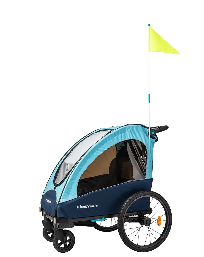 Factory Directly Kid baby jogger bike trailer, baby bike trailer with suspension comfortable for baby