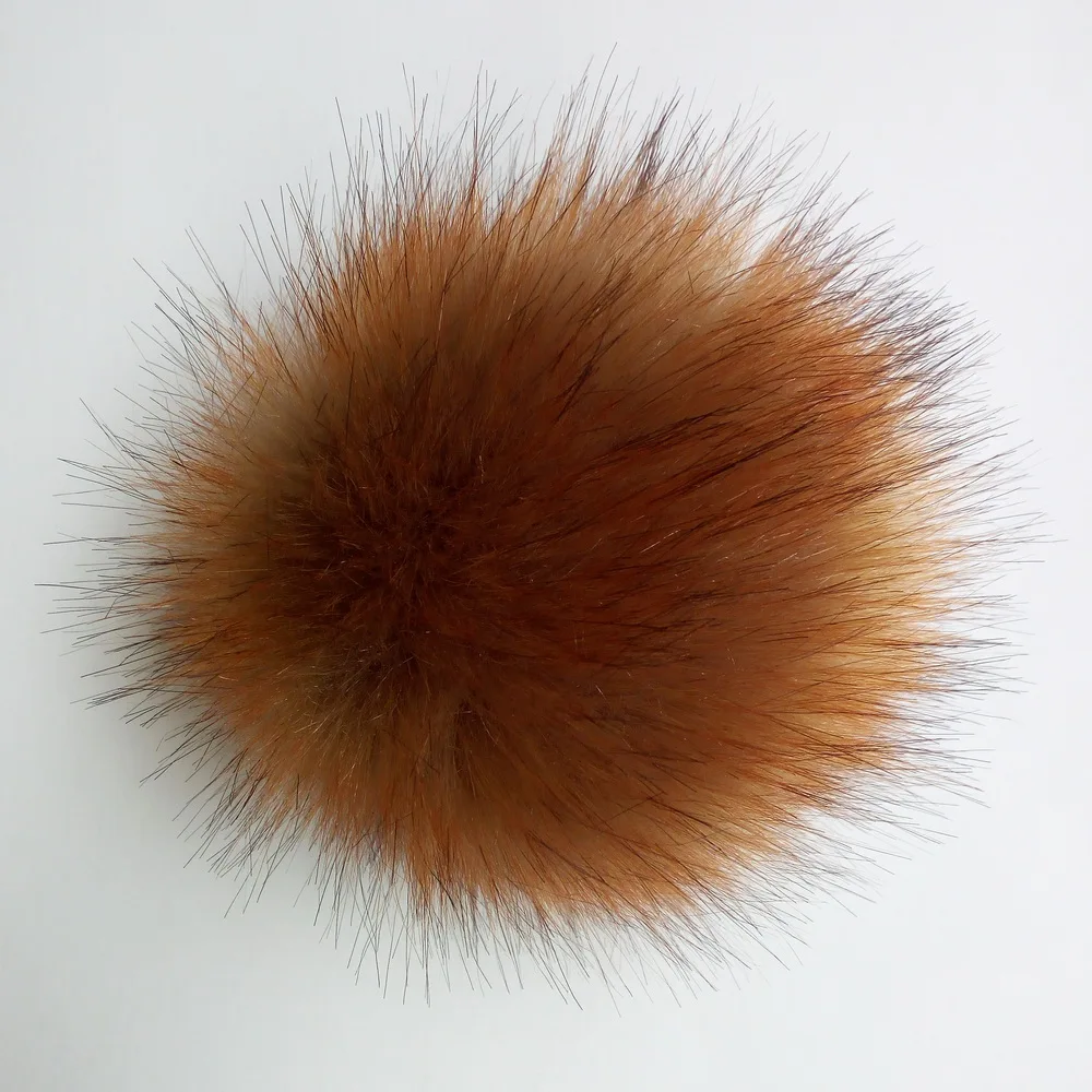 Latest New Design customed faux hat bulk 4 inches pom poms 10cm artificial fur pompoms ball